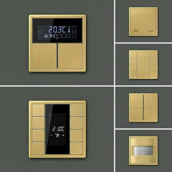 JUNG F40/F50 anahtar ve oda kontrol serisinden ürünler