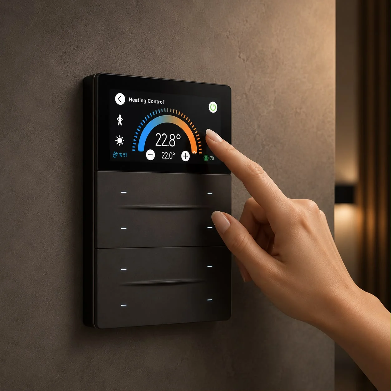 Interra IXM Serisi KNX dokunmatik kontrol