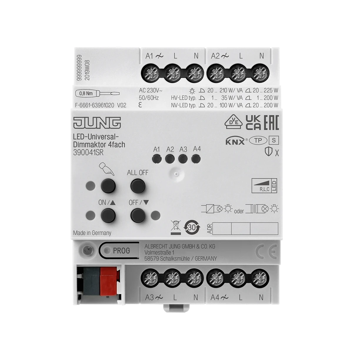 JUNG KNX Universal Dimmer Aktüatörü