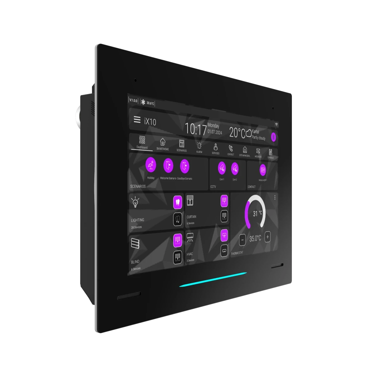Interra iX10 10.1 İnç KNX Dokunmatik Panel