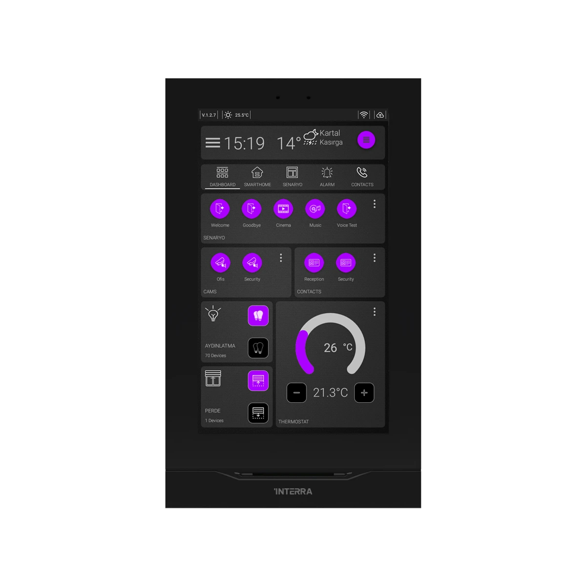 Interra i7+ 7 İnç KNX Dokunmatik Panel