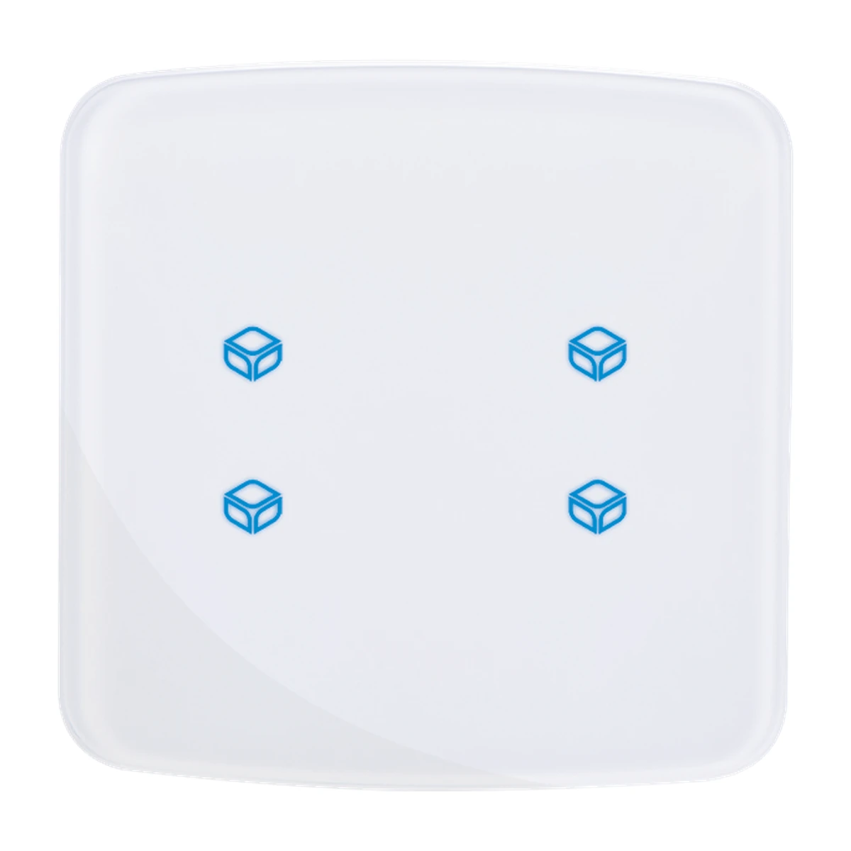 Makel GTS Sense Dokunmatik Anahtar, 4 Buton, Oval Beyaz