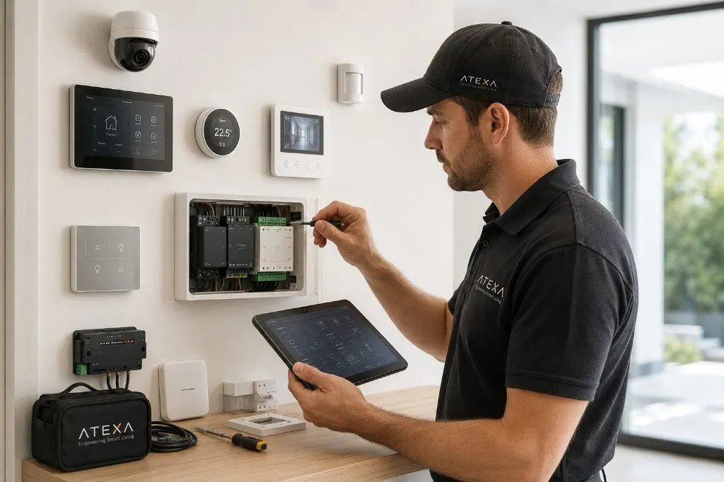 ATEXA KNX ve akıllı bina teknik servis saha kontrolü